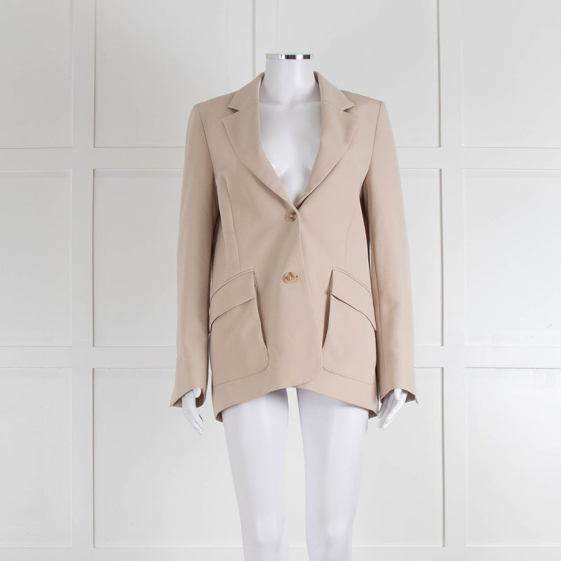 Holzweiler Neutral Split Back Front Pocket Detail Jacket