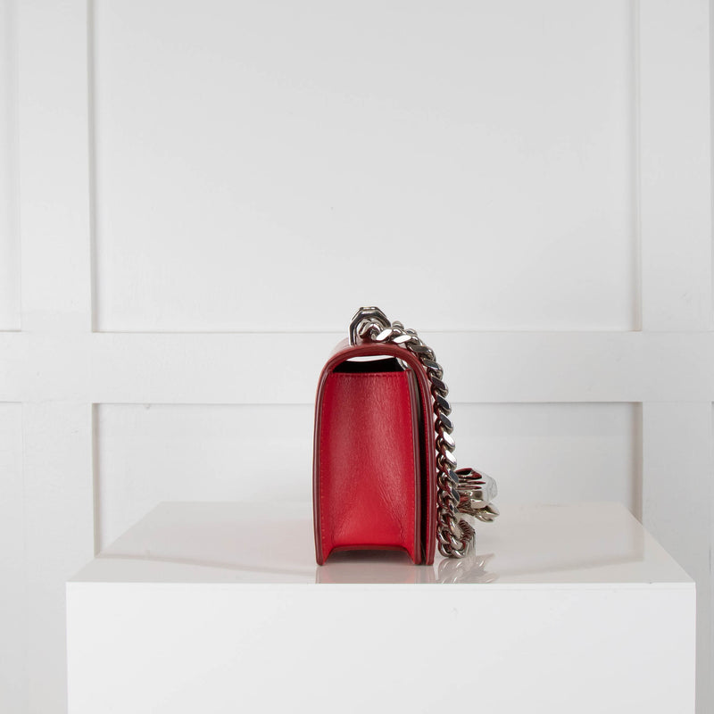 Alexander McQueen  Red Sculptural Knuckleduster Shoulder Bag