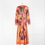Altuzarra Orange Multicolour Maxi Dress With Long Sleeves