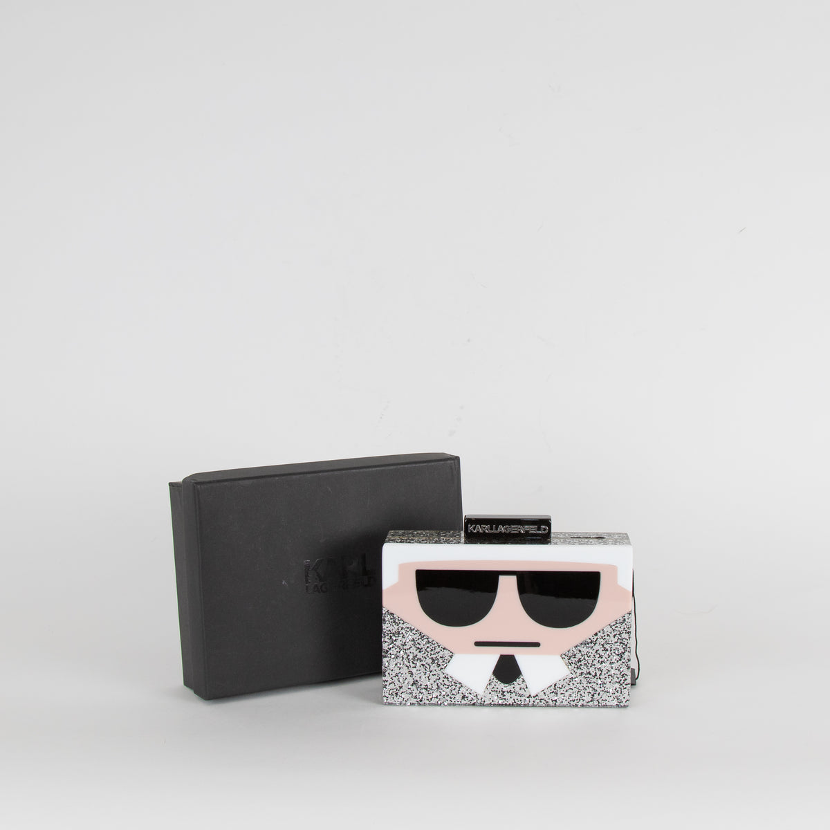 Karl Lagerfeld Glitter Box Clutch
