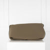 Alexander McQueen Khaki Neoprene Soft Four Ring Jewel Clutch