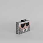 Karl Lagerfeld Glitter Box Clutch