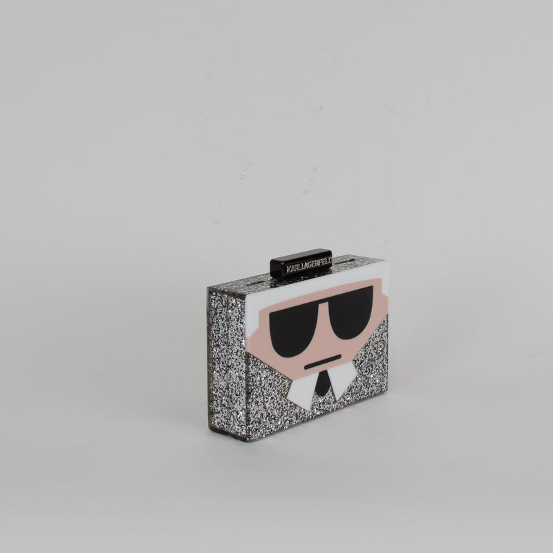 Karl Lagerfeld Glitter Box Clutch