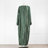 Asceno The Rhodes Green Bamboo Silk Maxi Dress