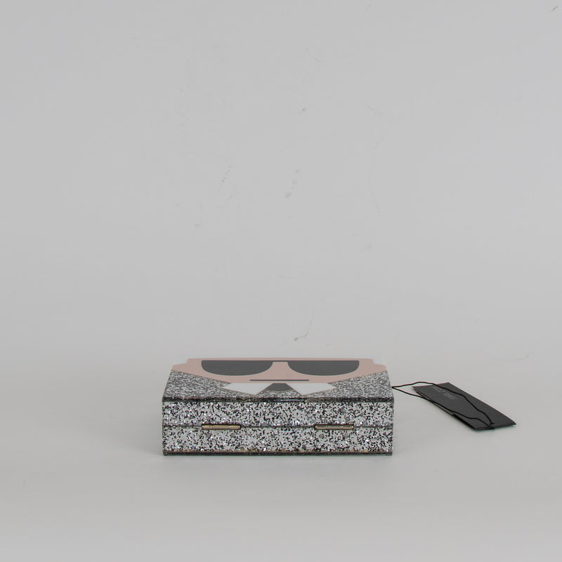 Karl Lagerfeld Glitter Box Clutch