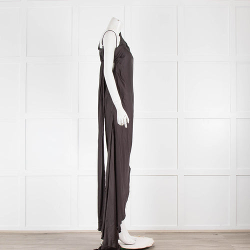 Marques Almeida Black Asymmetrical Maxi Dress