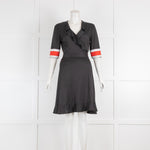 Ganni Black Fine Knit Mini  Dress