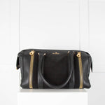 Mulberry Black Leather And Suede Tasha Handbag