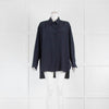 Nili Lotan Julien Midnight Blue Silk Shirt