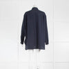 Nili Lotan Julien Midnight Blue Silk Shirt