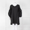Merlette Black Cotton Smock Sleeve Tunic Dress