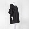 Merlette Black Cotton Smock Sleeve Tunic Dress