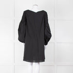 Merlette Black Cotton Smock Sleeve Tunic Dress