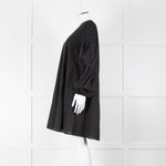 Merlette Black Cotton Smock Sleeve Tunic Dress