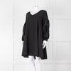 Merlette Black Cotton Smock Sleeve Tunic Dress