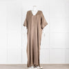 Raey Light Brown Long Day Kaftan Dress