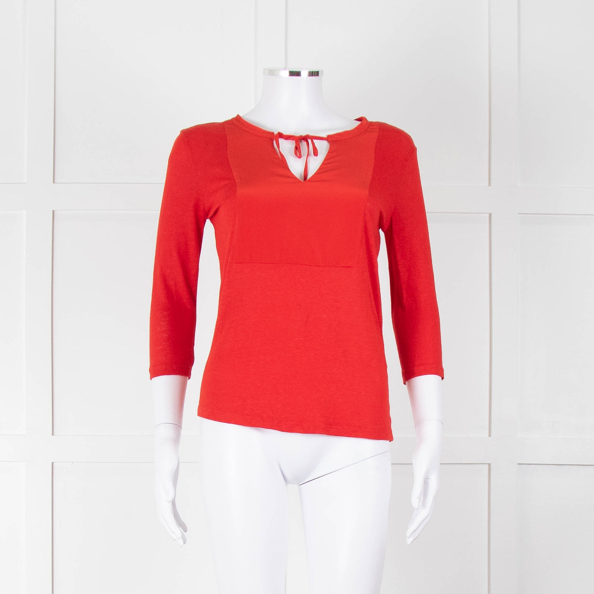 Sandro Red Tie Up Front T-Shirt Top