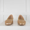 Jimmy Choo Gold Glitter Flats