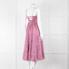 Free People Pink Purple Striped Tiered Sleeveless Dress