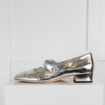 Chanel Resort 2019 Metallic Silver Mary Jane Pumps