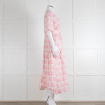 Baum Und Pferdgarten Pink Logo & Love Heart Print Cotton Dress
