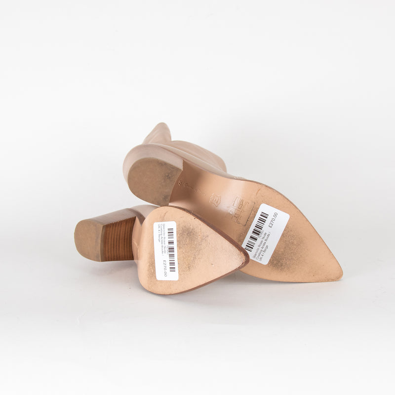 Gianvito Rossi Nude Cowboy Ankle Boots