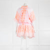 Juliet Dunn Pink/Orange Short Sun Dress