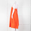 Free People Orange Cotton Sleeveless Puff Dress