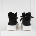 Alexander McQueen Black High-Top Deck Plimsoll