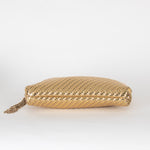 Jimmy Choo Gold Woven Tassle Clutch