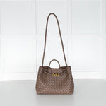Bottega Veneta Taupe Medium Andiamo Tote Bag