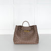 Bottega Veneta Taupe Medium Andiamo Tote Bag