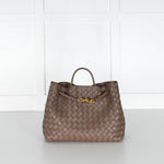 Bottega Veneta Taupe Medium Andiamo Tote Bag