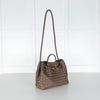 Bottega Veneta Taupe Medium Andiamo Tote Bag