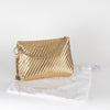 Jimmy Choo Gold Woven Tassle Clutch