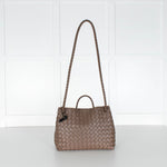 Bottega Veneta Taupe Medium Andiamo Tote Bag