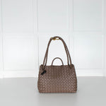 Bottega Veneta Taupe Medium Andiamo Tote Bag