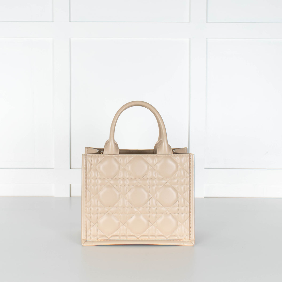 Christian Dior Small Book Tote Desert Taupe Macrocannage