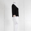 Pinko Black Diamante Trim Zip Up Cardigan