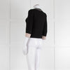 Pinko Black Diamante Trim Zip Up Cardigan