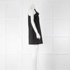 MSGM Black One Shoulder Frill Front Dress