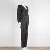 Iris Black White Polka Dot Long Sleeve Jumpsuit