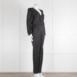 Iris Black White Polka Dot Long Sleeve Jumpsuit