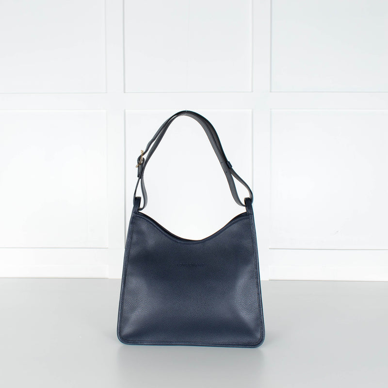Longchamp Navy Le Foulonne Hobo Bag
