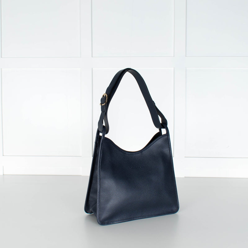 Longchamp Navy Le Foulonne Hobo Bag