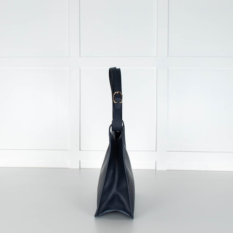 Longchamp Navy Le Foulonne Hobo Bag