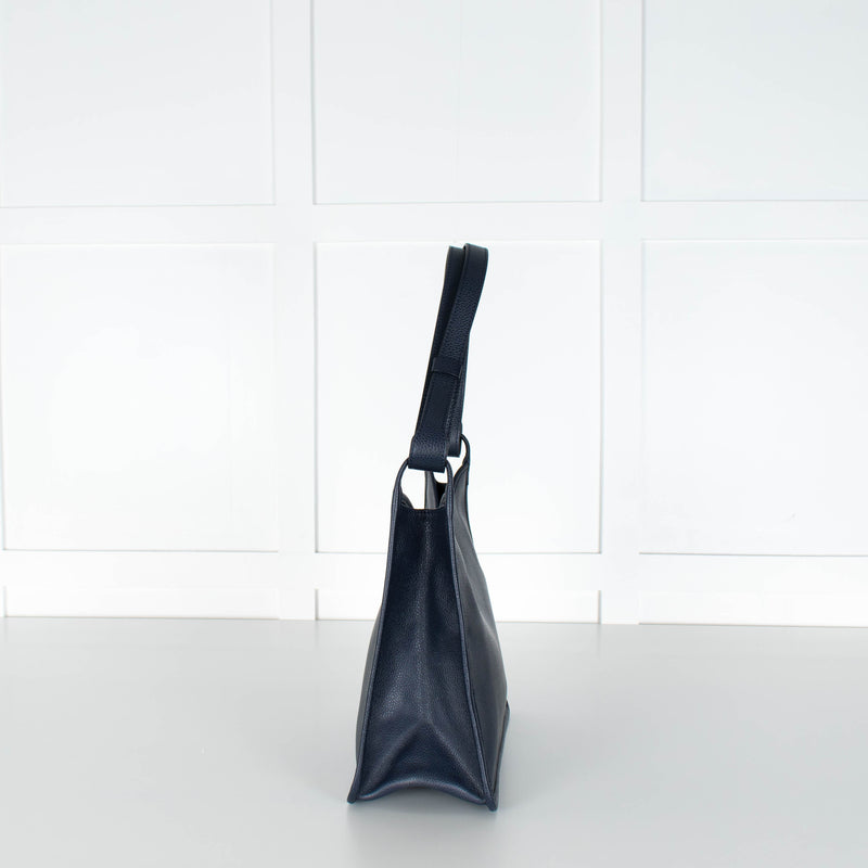 Longchamp Navy Le Foulonne Hobo Bag
