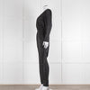 Iris Black White Polka Dot Long Sleeve Jumpsuit