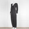 Iris Black White Polka Dot Long Sleeve Jumpsuit