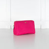 Anya Hindmarch Pink Canvas Zip Top Makeup Bag